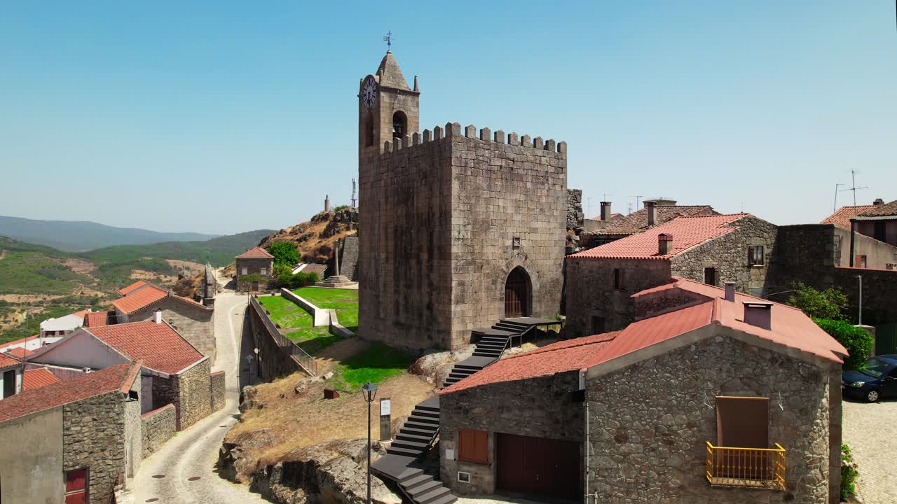 Aerial View of Penamacor Castle, Guarda district, Portugal