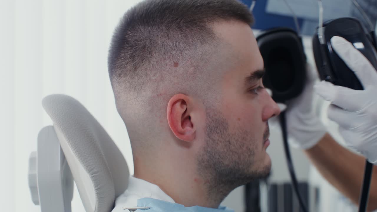 Medical Examination with Headphones