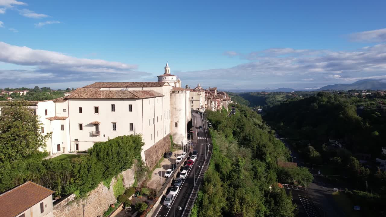 이탈리아 로마의 자가로로 (zagarolo) 에 있는 교회 산티시마 안누지아타 (cesar santissima annunziata) 항공 박물관