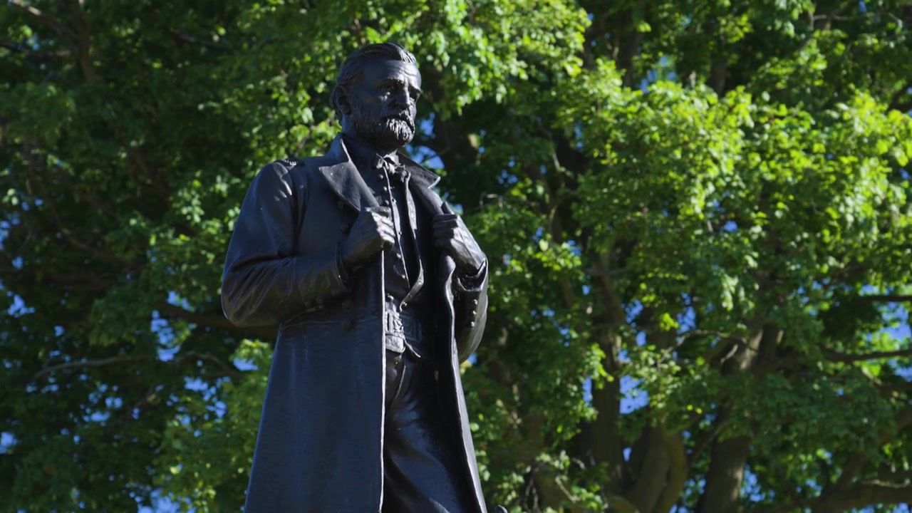 President Grant Statue at a local park.
