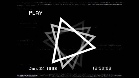 animation of interference over moving triangles