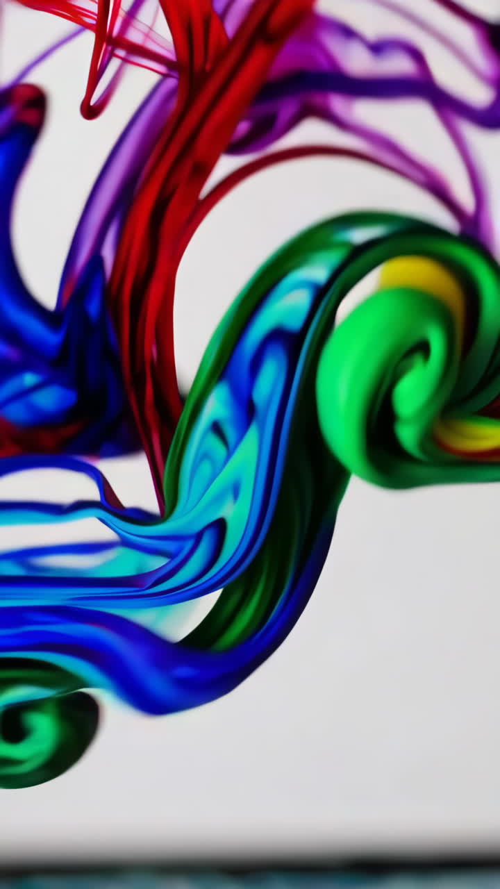 Vibrant Abstract Swirling Colors