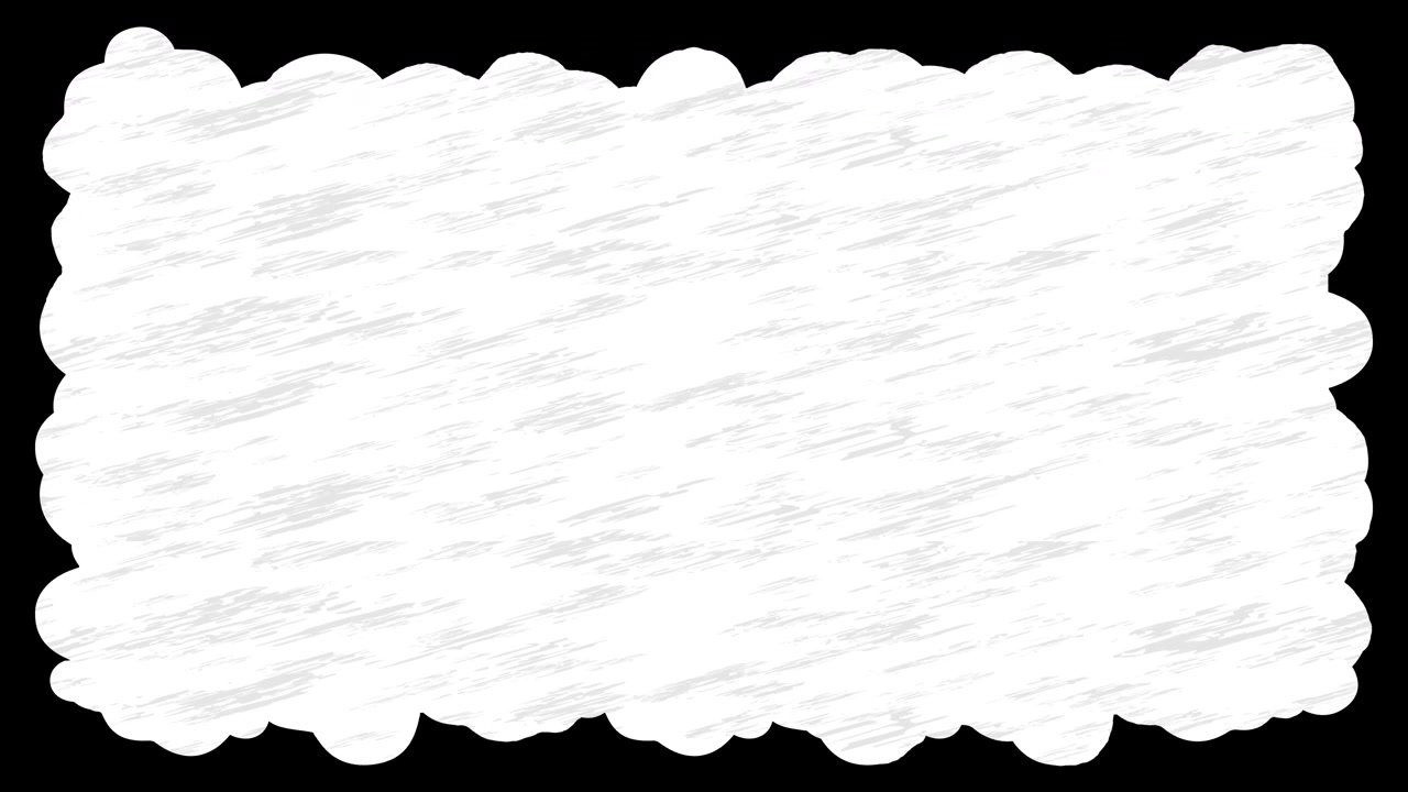 Grunge white paint label visual with rough scribble texture soft uneven border and black cutout