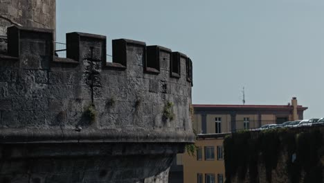 Castel Nuovo&#039;s ancient battlements in Naples