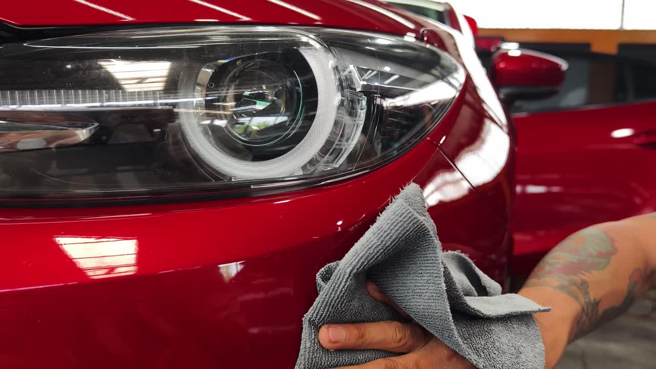 proceso de detallado de automóviles