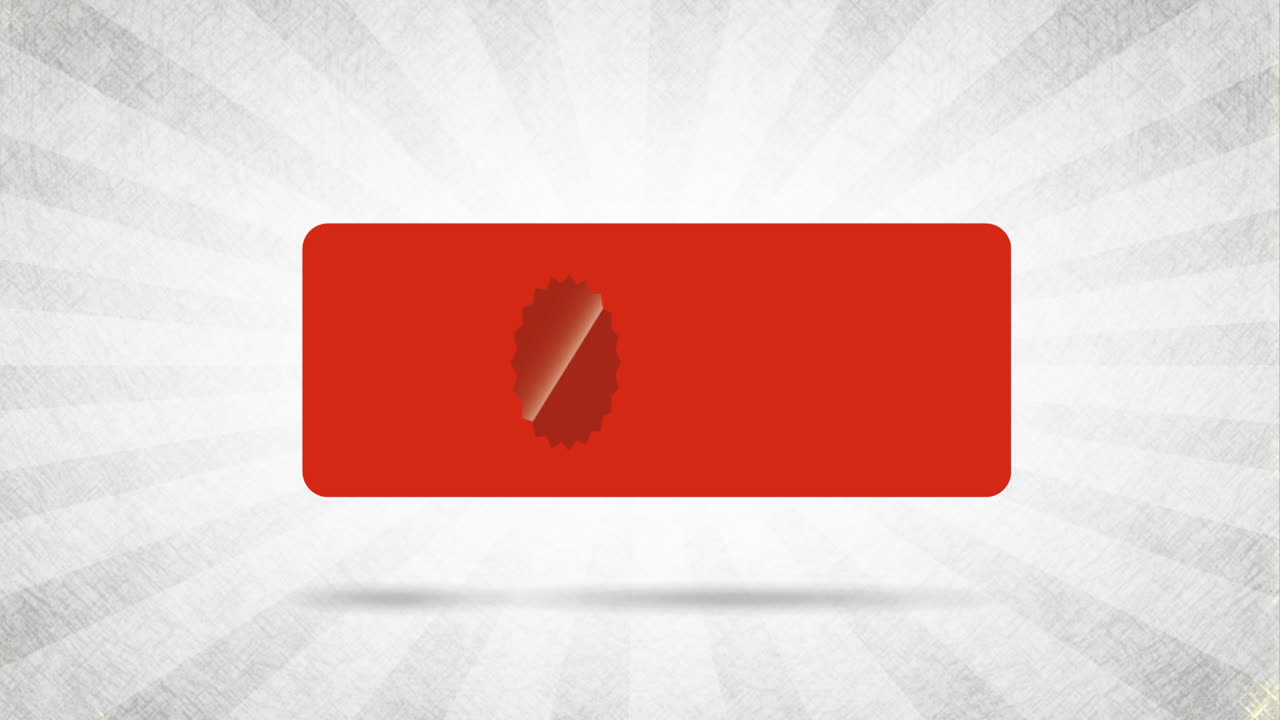 Red Banner with Star Design