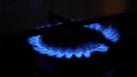 gas burner closeup