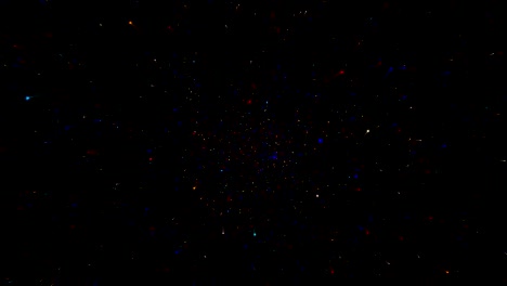 las partículas de explosión. animación.