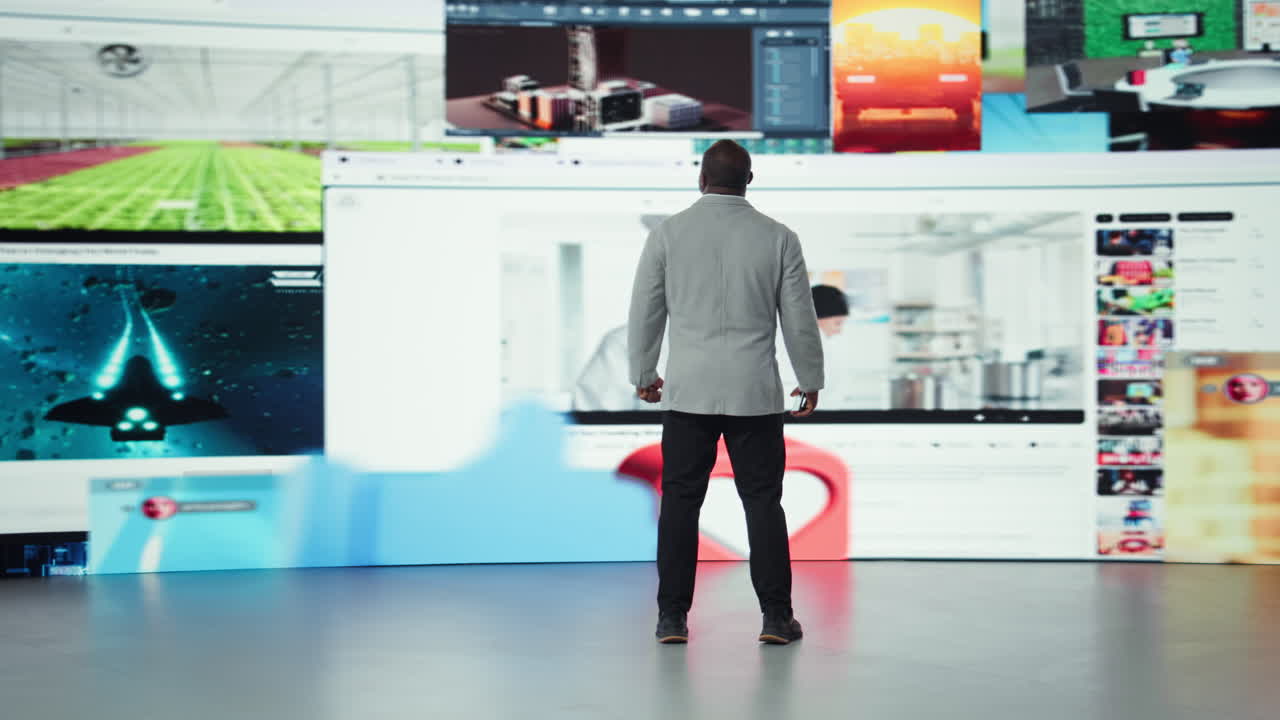 Vertical video Smiling person typing on phone touchscreen, enjoying leisure time