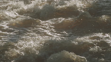 north york moors, river esk in full flow flood, late summer, autumn time, slow motion - clip 4