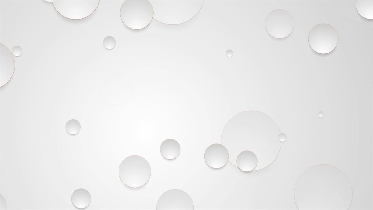 추상적인 황금색과 회색 원을 가진 기하학적 운동 배경