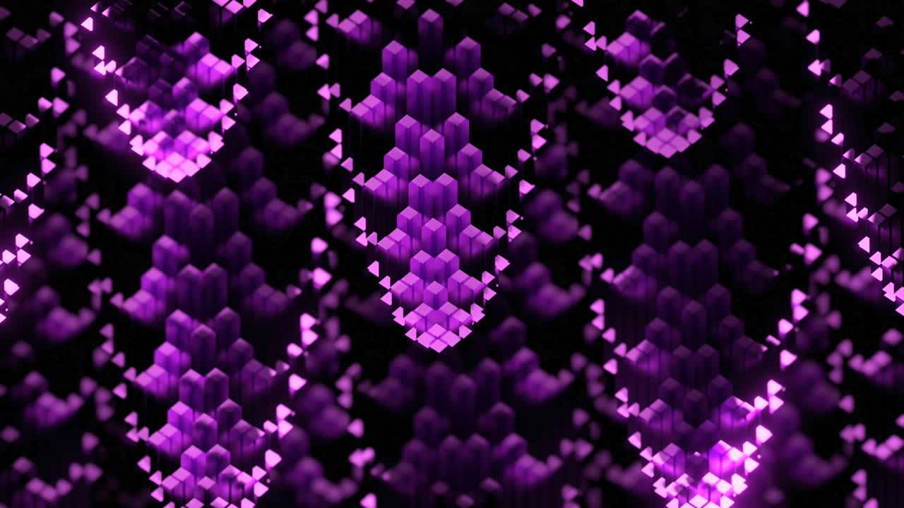 Abstract Purple Geometric Pattern