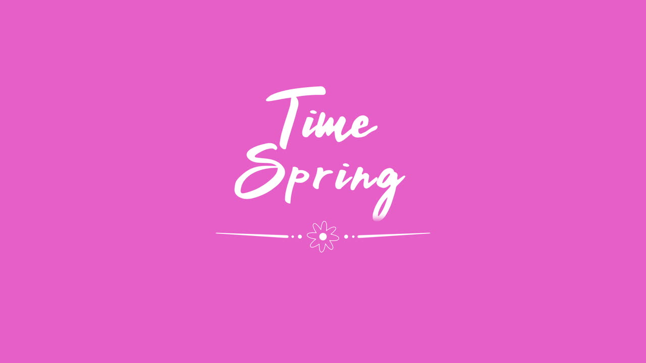 패션 핑크 그라디언트에서 봄 시간