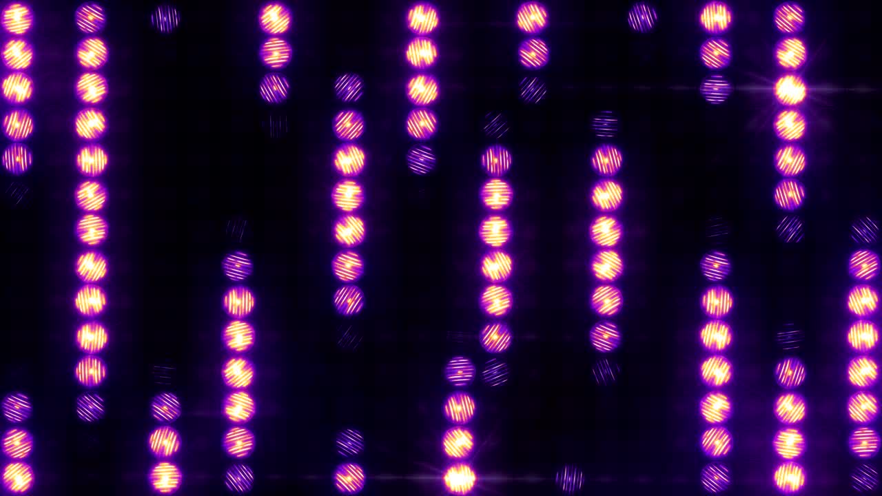 Il muro di luce con effetto pioggia, in loop.