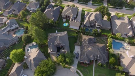 Aerial-view-of-middle-class-neighborhood