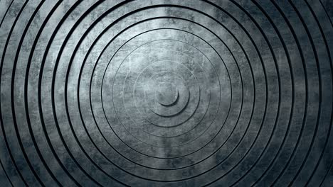 concentric circles pattern on metal surface