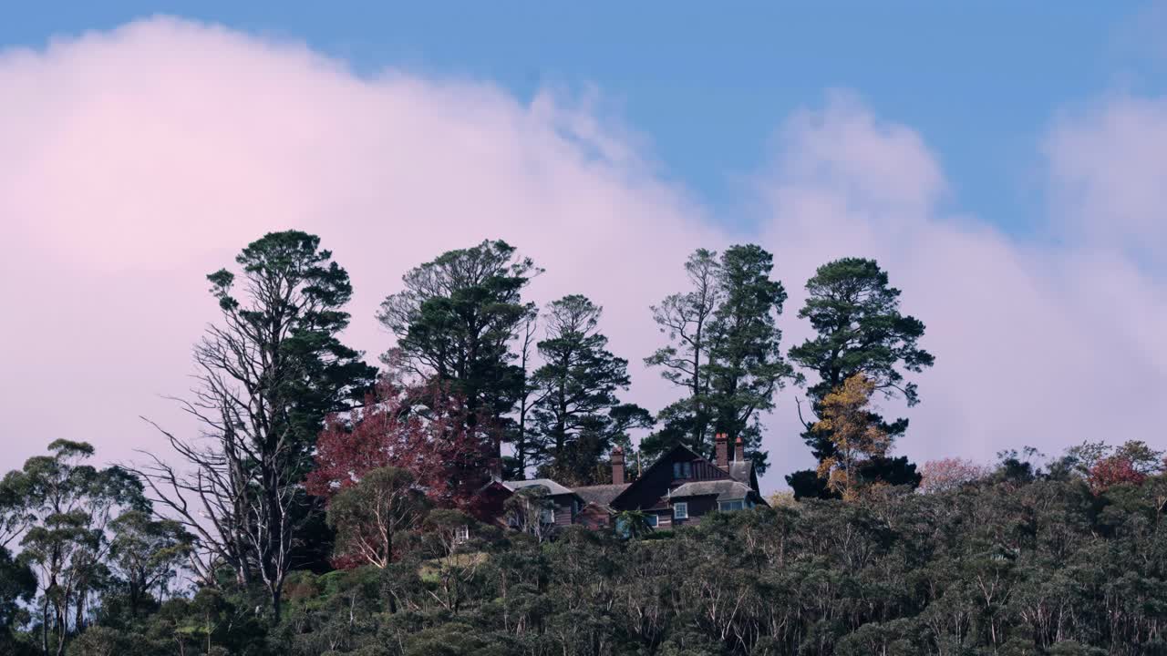 Architectures On The Mountaintop Of The Blue Mountains In New South Wales, Australia. Aerial Shot