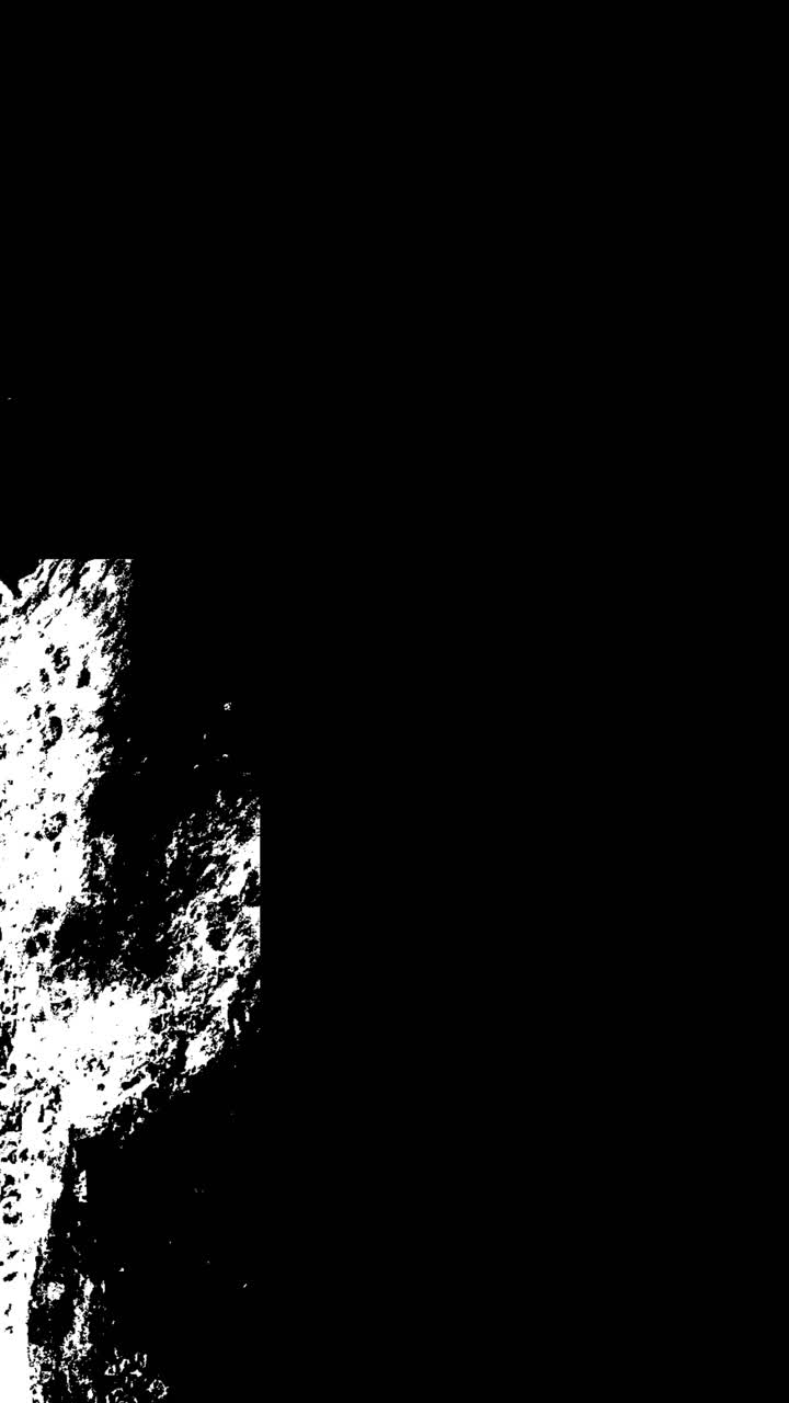Sovrapposizione animata di texture grunge astratta in bianco e nero