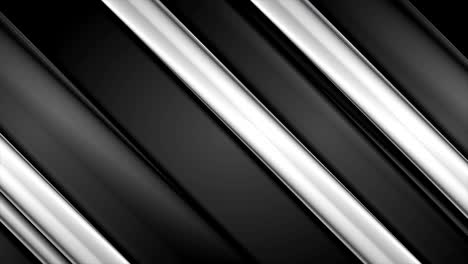 black and white glossy stripes abstract video animation
