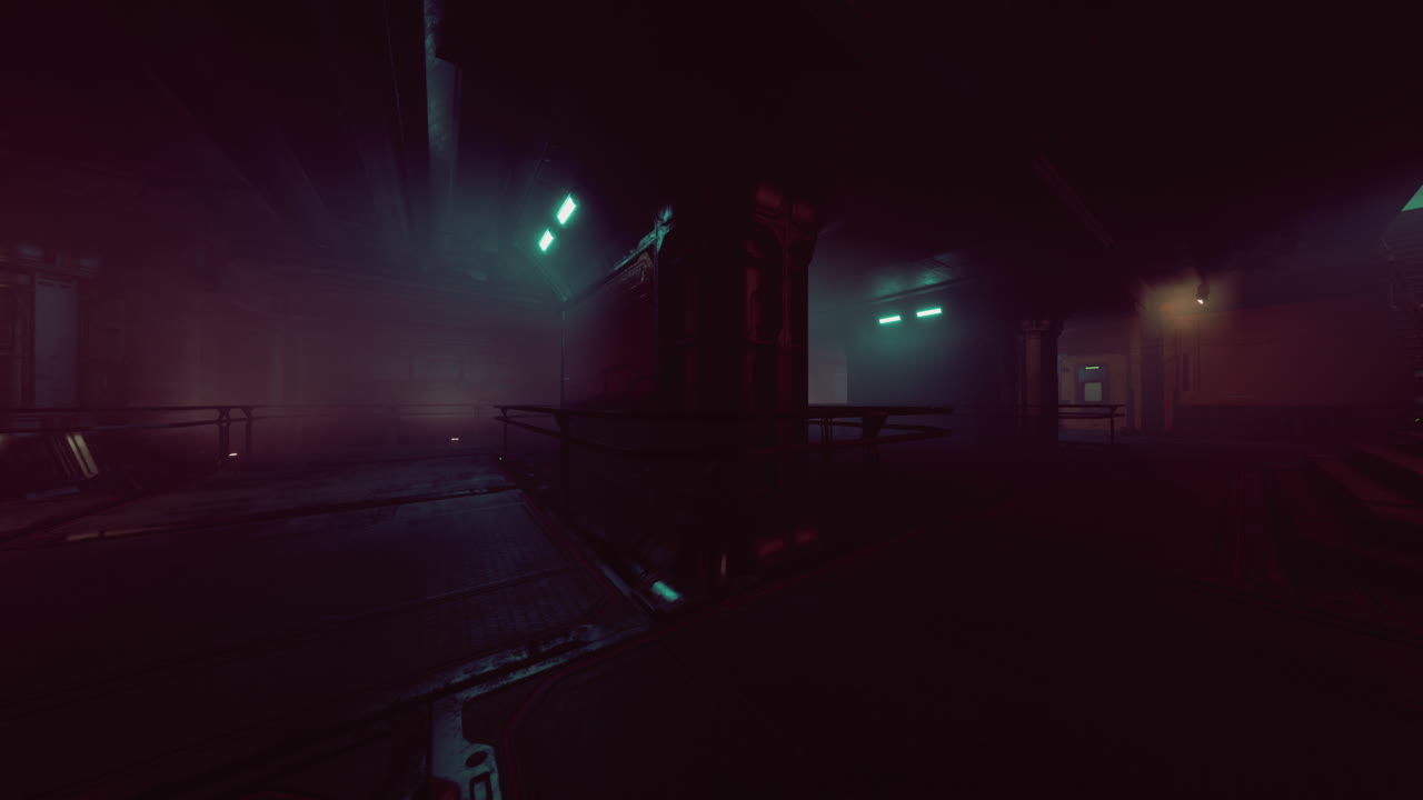 corredor subterráneo futurista