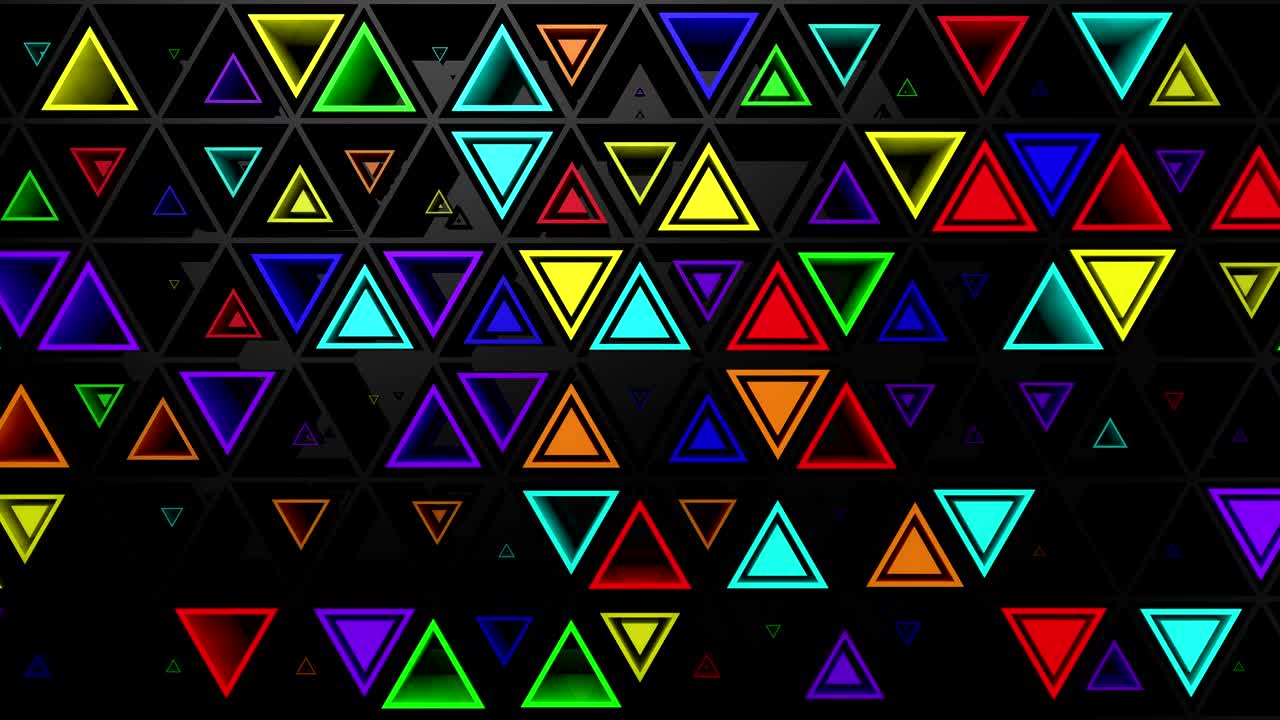 el fondo de los triángulos