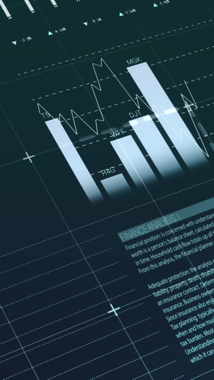 Animation af statistisk databehandling over et gitter netværk mod en blå baggrund.