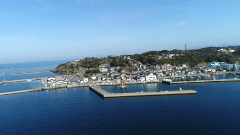 landscape of yobuko town in japan