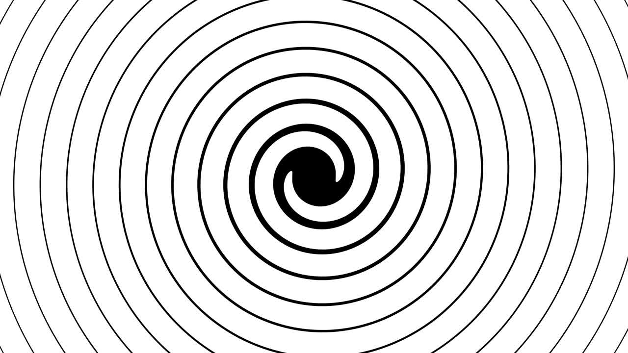 animación abstracta hipnótica giratoria con matte de luma opcional. matte de alpha luma incluido. video en 4k