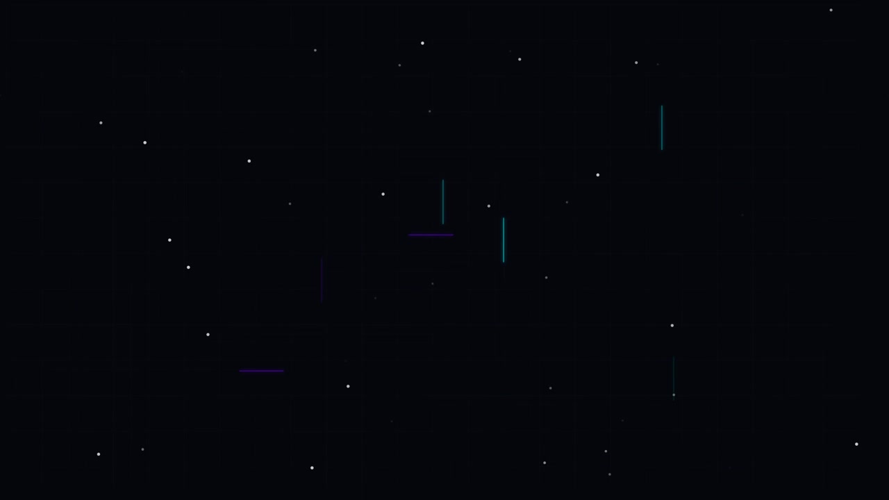Abstract Digital Background with Floating Particles and Geometric Lines