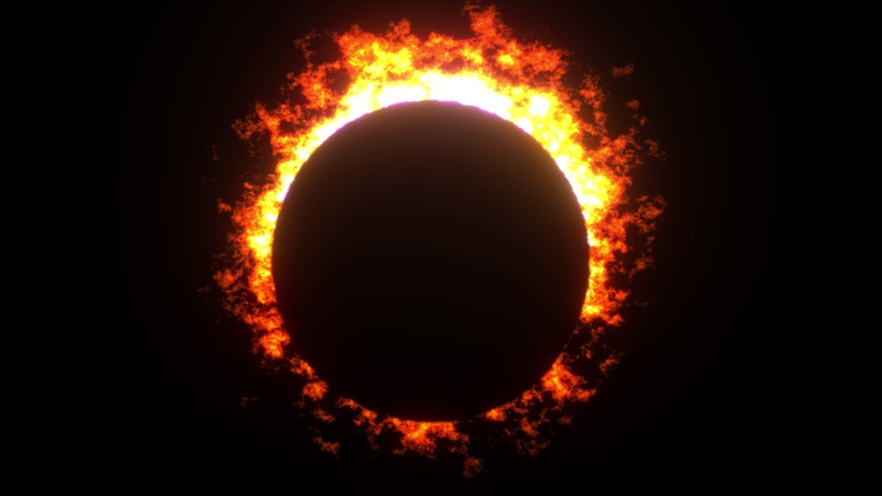 Fiery Solar Eclipse