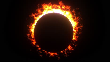 eclipse solar de fuego