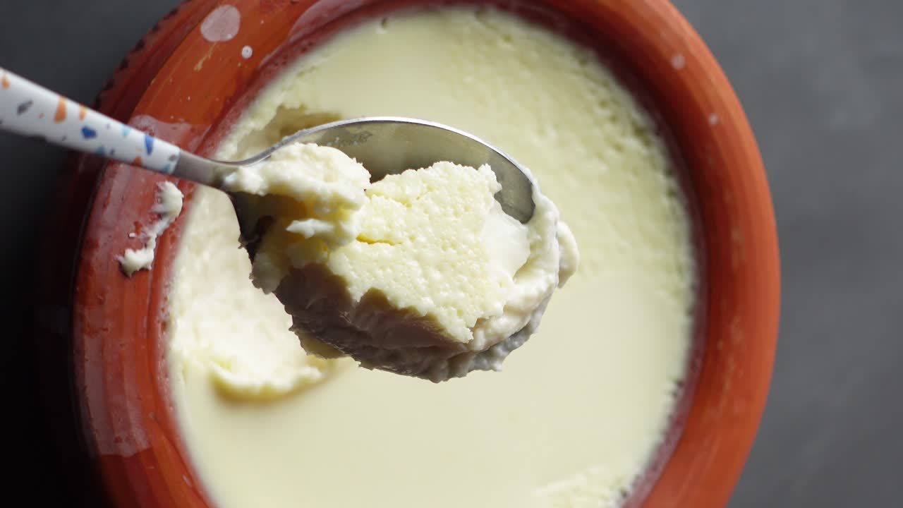 Delicious Dahi (Indian Yogurt) in a Clay Pot