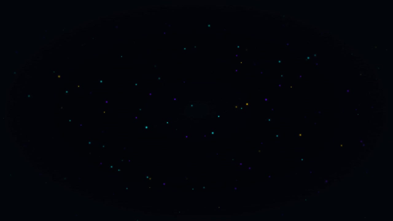 Abstract Motion Background with Floating Colorful Particles