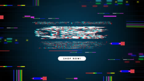 motion graphic of glitch offer banner cyber monday