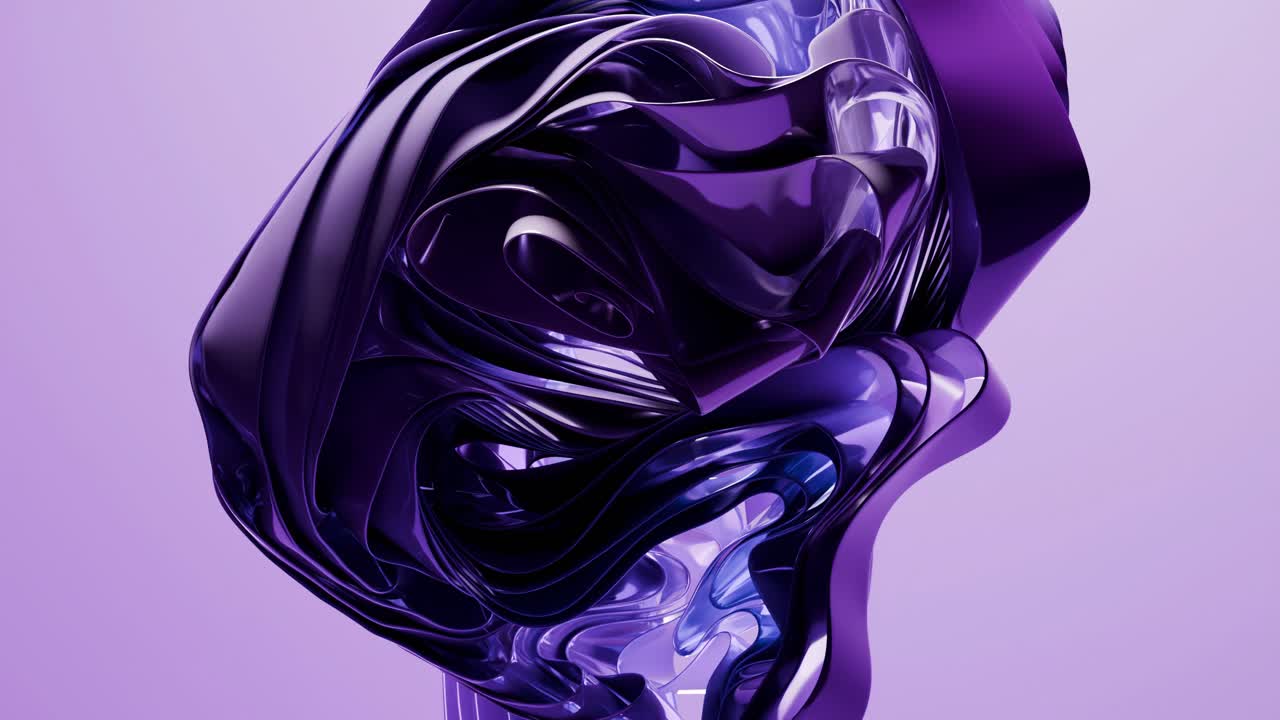 Abstract Purple 3D Design