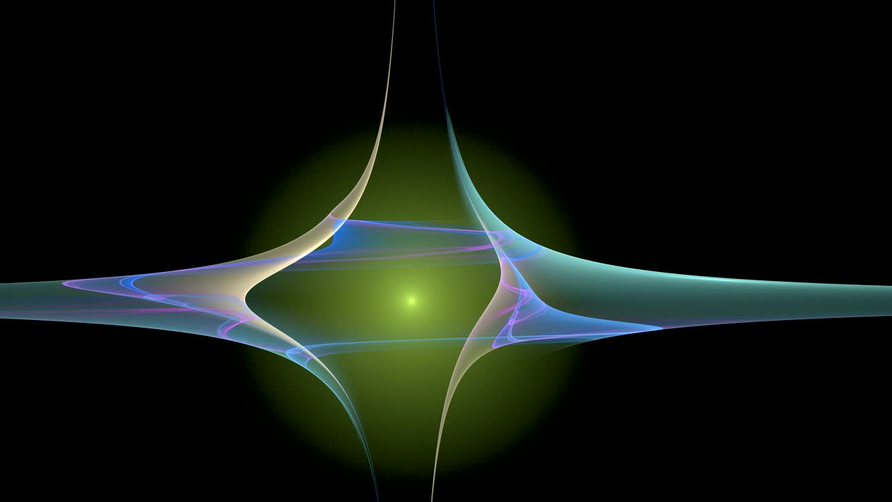 animación digital de una forma fractal en bucle