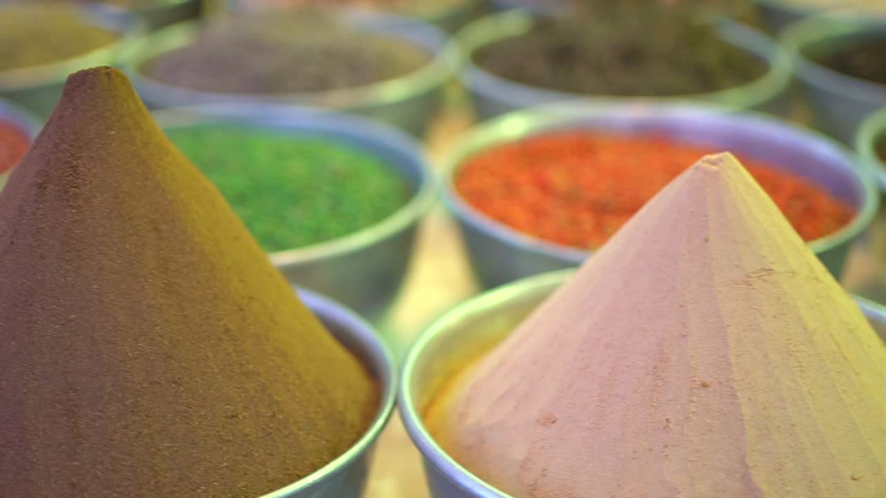 Assortment of Colorful Spices