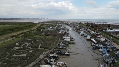 oyster creek canvey island  uk aerial