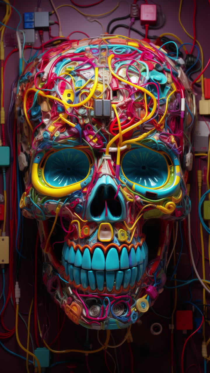 AI generated candy skulls