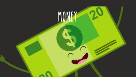 animated money bill
