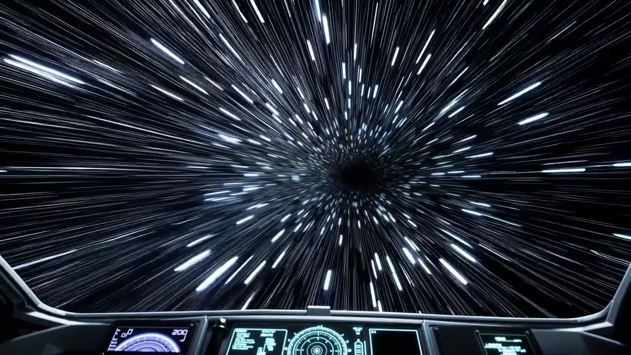 Spaceship Cockpit at Warp Speed