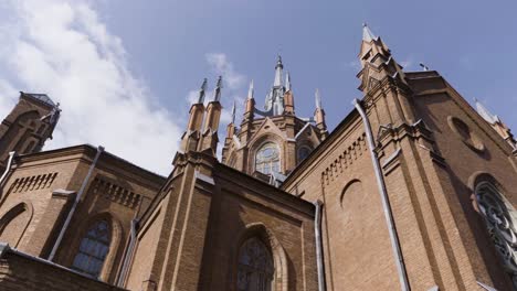 exterior of a gothic revival church