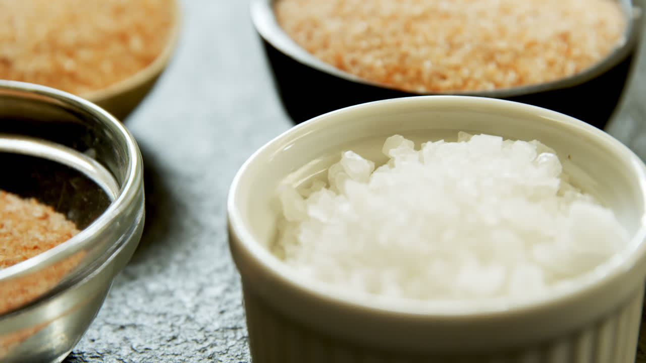 각종 소금 4k 그