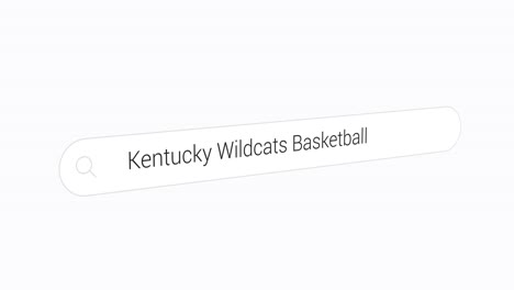 searching kentucky wildcats basketball on the internet