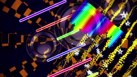 espectro de la música vintage vj bucle