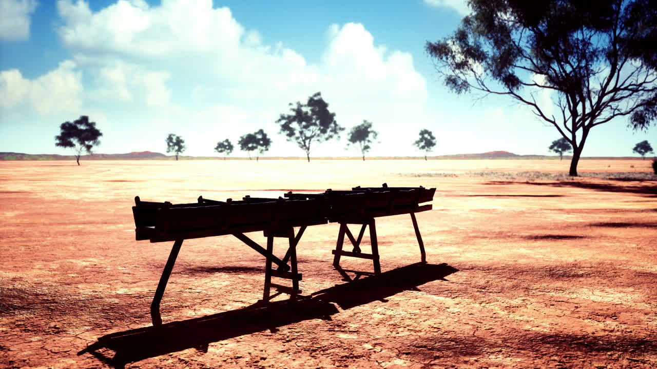 Old Mining Carts in the Australian Desert