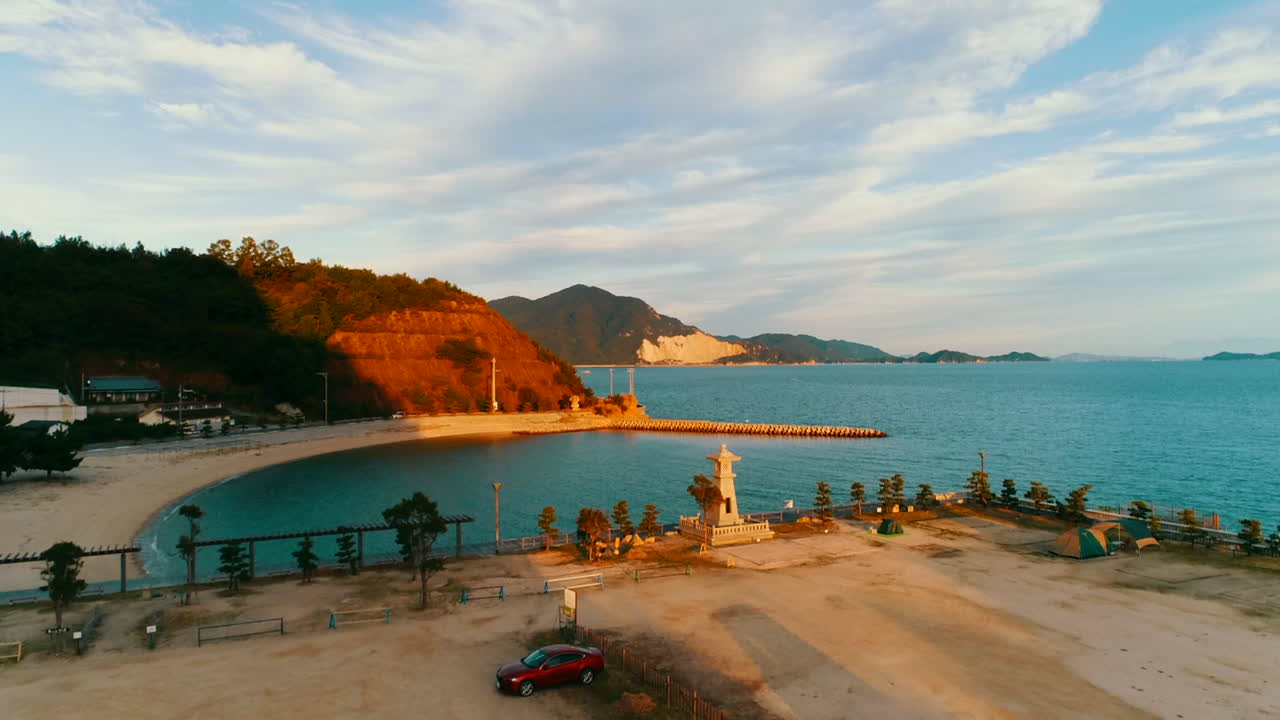 히로시마에서 dji phantom4pro로 촬영한 시네마틱 일본의 풍경