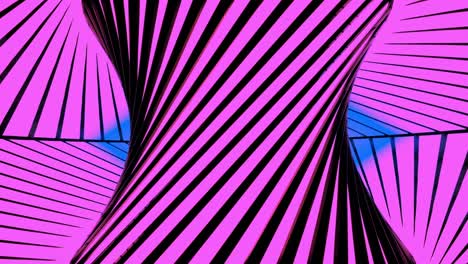 abstract geometric pattern with pink and blue lines