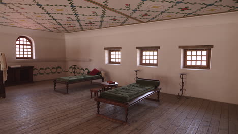 historical room with antique couches