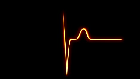 전기 심장 박동 애니메이션 (electrocardiogram heartbeat animation)